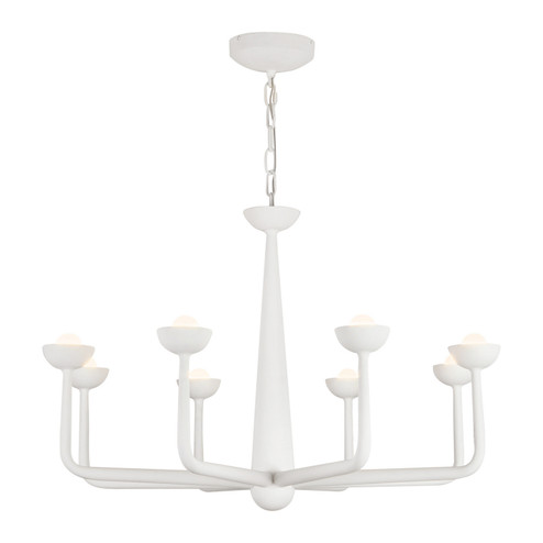 Spade LED Chandelier in Antique White (452|CH313830AW)