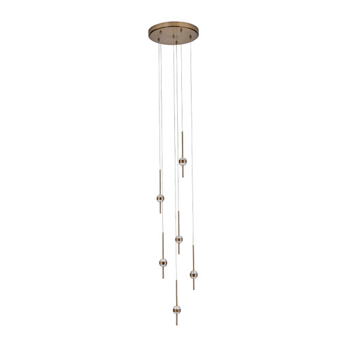 Goccia LED Chandelier in Winter Brass (238|047652-044-FR001)