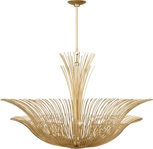 Dorelle Eight Light Chandelier in Gild/Gild (454|LXC1218GD)