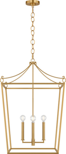 Carlyle Four Light Lantern in Burnished Brass/Burnished Brass (454|KSC1194BBS)