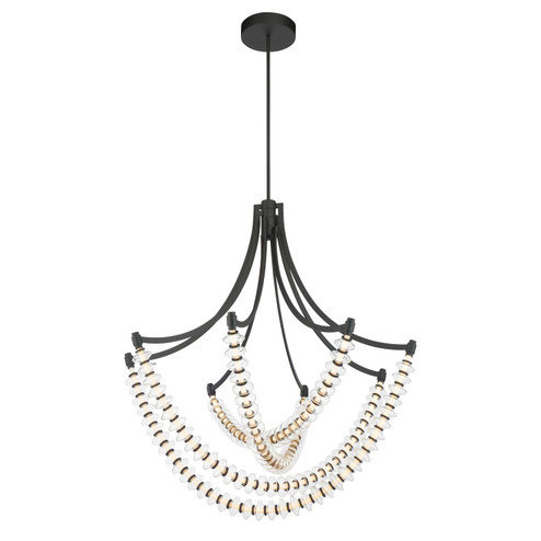 Pearl LED Chandelier in Dark Matte Black (7|5647-899-L)