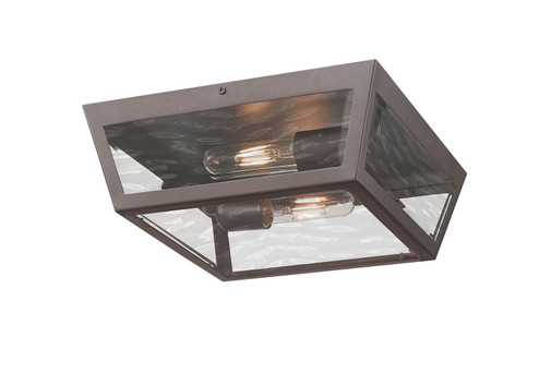 Madison Two Light Flush Mount in Bronze (405|9952-1F-BZ-12-WG)