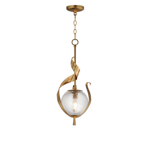 Firenze One Light Pendant in Gold Leaf (16|28712CRGL)