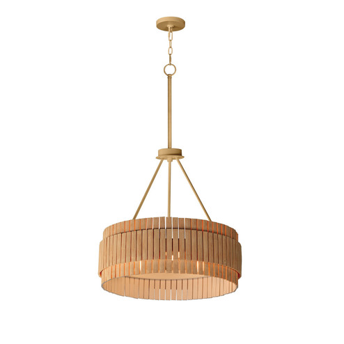 Satori Three Light Chandelier in Natural Aged Brass (16|14453NANAB)