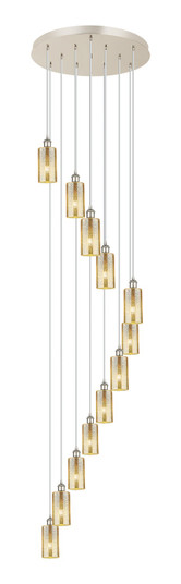 Downtown Urban 12 Light Pendant in Polished Nickel (405|126B-12P-PN-G434-7ME)