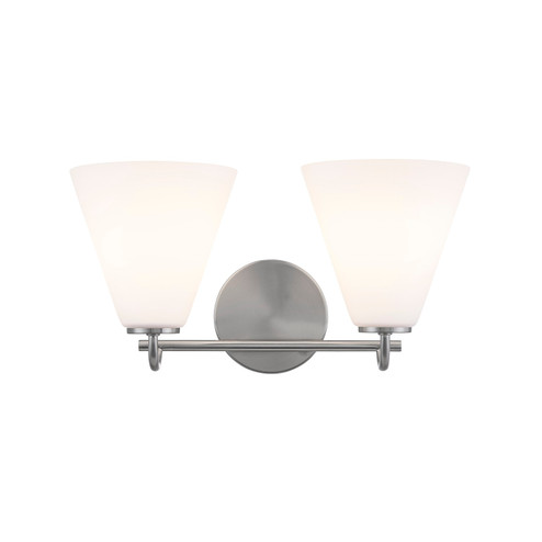 Fusion Two Light Bath Bar in Brushed Nickel (102|FSN-8362-OPAL-NCKL)