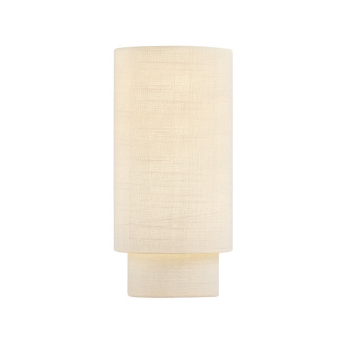 Textile One Light Wall Sconce in Cream Linen Fabric (102|FAB-5772-CREM)