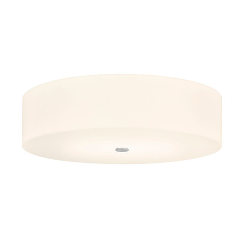 Acryluxe Six Light Flush-Mount in Brushed Nickel (102|ACR-9733-OPAL-NCKL)