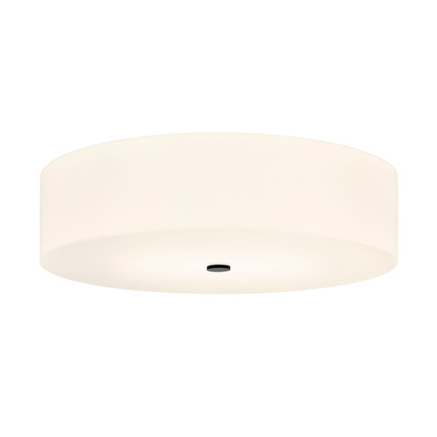 Acryluxe Six Light Flush-Mount in Matte Black (102|ACR-9733-OPAL-MBLK)