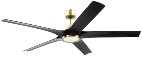 Fonz 65'' Indoor Ceiling fan with 5-blades 65'' Ceiling Fan in Satin Brass (46|FON65SBFB5)