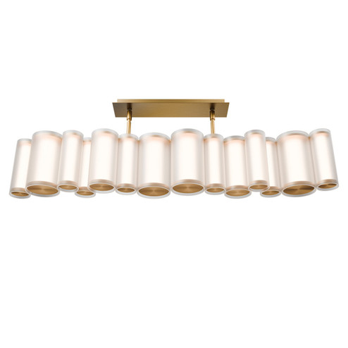 Troop LED Pendant in Aged Brass (34|PD419638-AB)