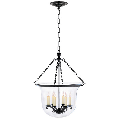 Country Bell Jar Six Light Lantern in Bronze (268|CHC 2110BZ)