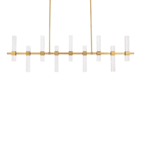 Cinaplex LED Linear Pendant in Aged Brass (281|PD200657-TWA-AB)