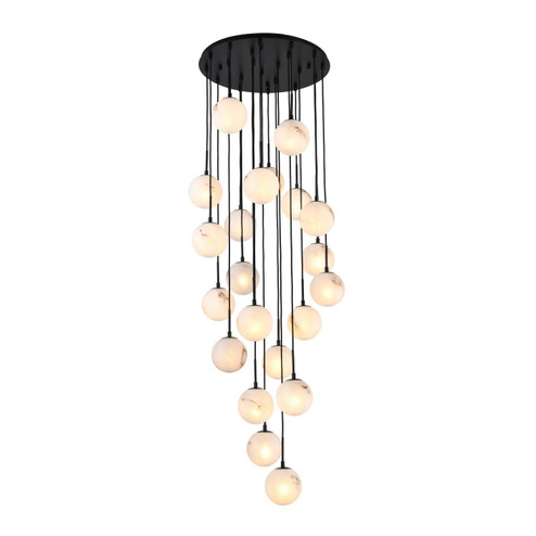 Nightfall 21 Light Lantern in Black (78|AC12281BK)