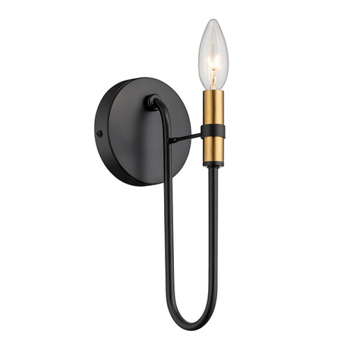 Foundry One Light Wall Bracket in Black (78|AC12221BB)