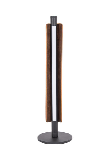 Cameron LED Table Lamp in Flat Black/Walnut (46|87030FBWAL-T)