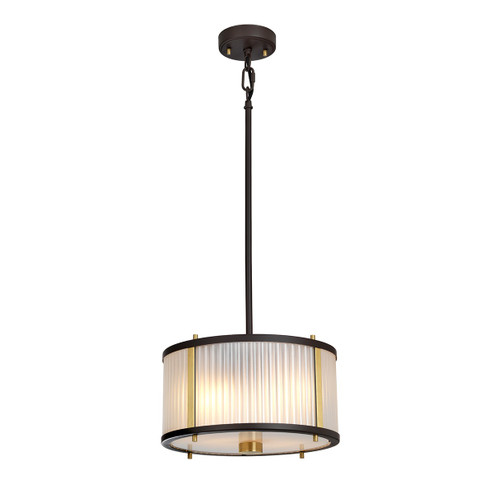 Corona Two Light Flush Mount in Museum Bronze (175|PD-CORONA2P-BAB)