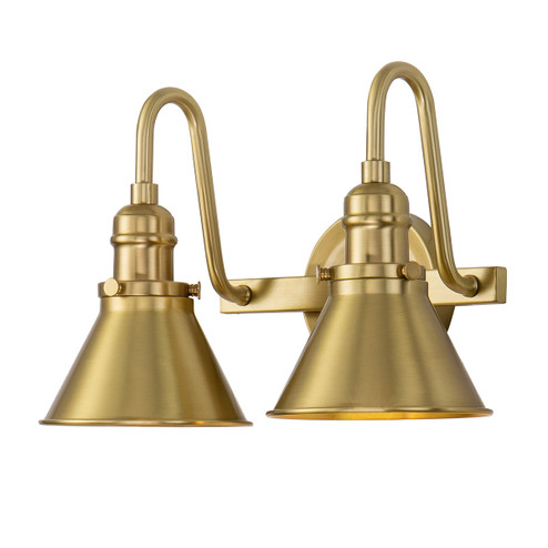 Provence Two Light Vanity in Aged Brass (175|BB90684AGB-2)