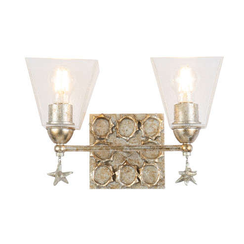 Star Two Light Vanity in Silver Leaf (175|BB1002S-2)