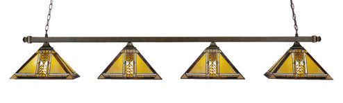 Square Four Light Bar in Dark Granite (200|404-DG-986)