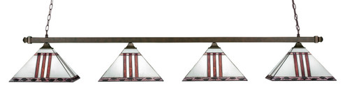 Square Four Light Bar in Dark Granite (200|404-DG-958)