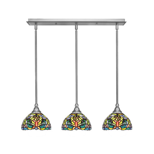 Any Three Light Linear Pendalier in Brushed Nickel (200|25-BN-9905)