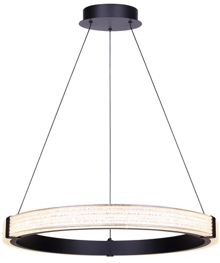 Solace LED Chandelier in Matte Black (387|LCH346A24BK)