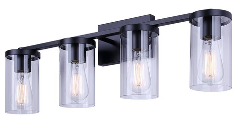 Britton Four Light Vanity in Matte Black (387|IVL1234A04BK)