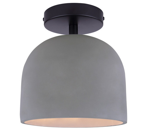 Jack One Light Semi-Flushmount in Matte Black (387|ISF729B01BK-GY)