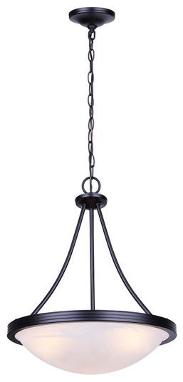 Devon Three Light Chandelier in Matte Black (387|ICH4115BK)