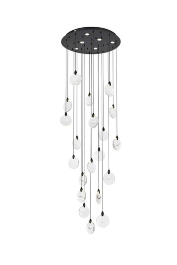 Avery LED Chandelier in Black (173|1012G32BK-01CR)
