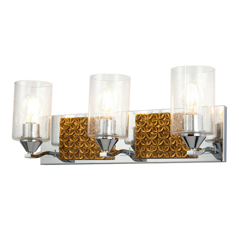 Arcadia Three Light Vanity in Polished Chrome (175|BB90587PC-3B2G)