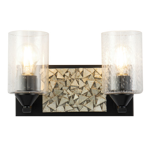 Bocage Two Light Vanity in Matte Black (175|BB90586MB-2B1S)