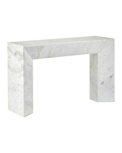 Fireside Console Table in Natural White / Green (142|4000-0278)