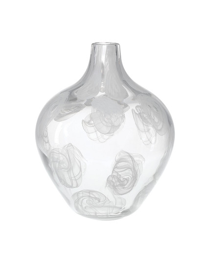 Aetheria Vase in Clear / White (142|1200-1153)