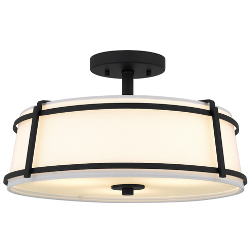 Sloane Three Light Semi-Flush Mount in Matte Black (10|SLN1716MBK)