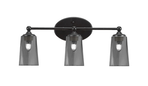 Capri Three Light Bath Bar in Matte Black (200|5913-MB-262)