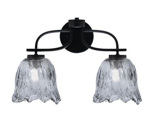 Cavella Two Light Bath Bar in Matte Black (200|3912-MB-4232)