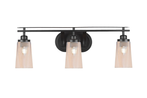 Odyssey Three Light Bath Bar in Matte Black (200|2613-MB-263)