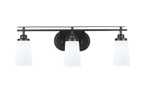 Odyssey Three Light Bath Bar in Matte Black (200|2613-MB-261)