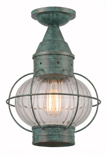 Ellington One Light Semi Flush Mount in Verde Green (405|9623-VG-OPT)