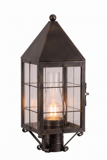 Ashford One Light Post Lantern in Dark Brass (405|9520-H-DB-CL-C)