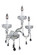 Clovio Three Light Wall Bracket in Chrome (238|026022-010-FR001)