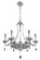 Orecchini Nine Light Chandelier in Two Tone Silver (238|028553-017-FR001)