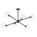 Willow Six Light Chandelier in Clear Glass/Matte Black (452|CH548637MBCL)