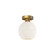 Castilla One Light Flush Mount in Aged Gold/Opal Matte Glass (452|FM506108AGOP)