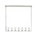 Revolve Seven Light Island Pendant in Clear Glass/Polished Nickel (452|LP309007PNCG)