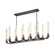 Flute 12 Light Island Pendant in Ribbed Glass/Urban Bronze (452|LP316012UBCR)