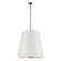 Calor Three Light Pendant in Urban Bronze/White Linen With Gold Parchment (452|PD311030UBWG)