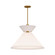 Chapelle One Light Pendant in Aged Gold/White Linen (452|PD543022AGWL)